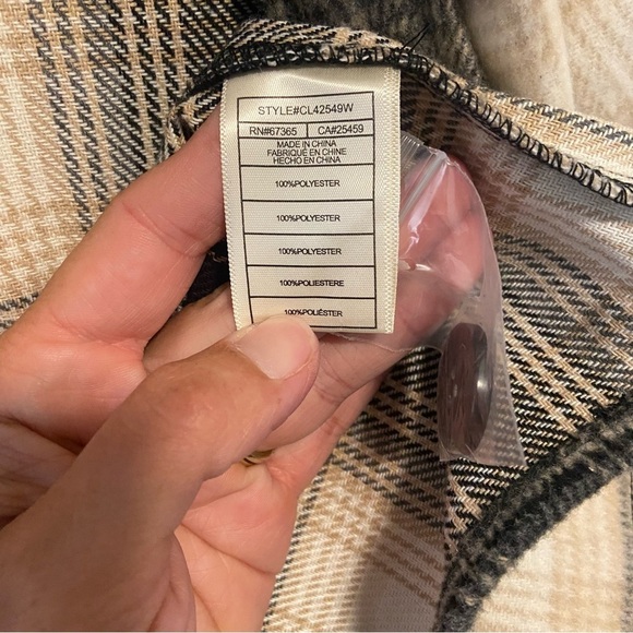 BB Dakota Steve Madden Women’s Jacket Size Small Button Up Plaid Preppy Academia - Picture 5 of 11